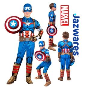 JAZWARES MARVEL Deluxe Muscle Jumpsuit Halloween Costume Boy’s Sz M (7/8)